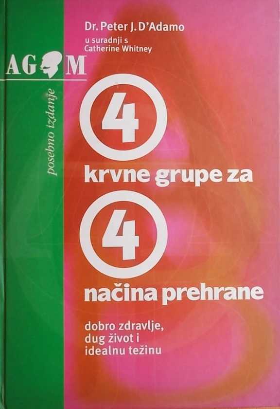 4 krvne grupe za 4 načina prehrane