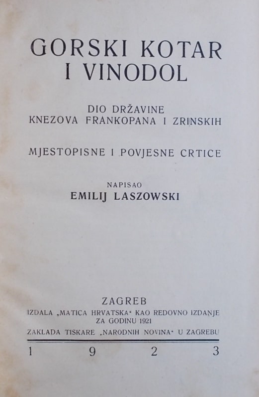 Laszowski-Gorski Kotar i Vinodol