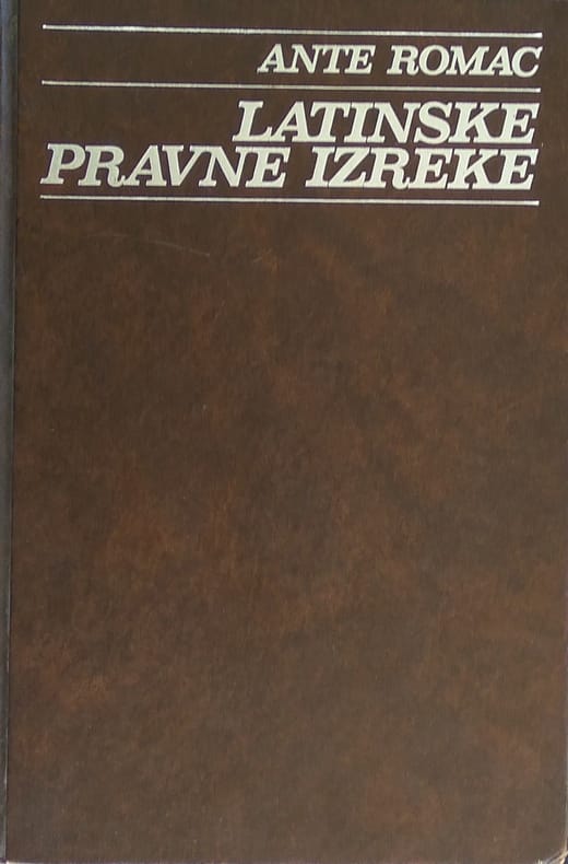 Romac: Latinske pravne izreke