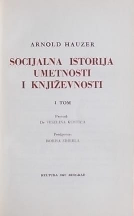 Hauzer-Socijalna istorija umetnosti i književnosti