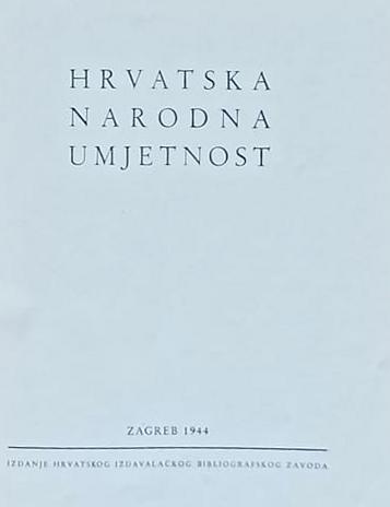 Hrvatska narodna umjetnost