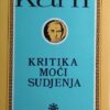 Kant: Kritika moći suđenja