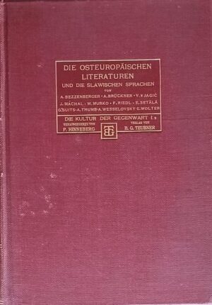 Die Osteuropäischen literaturen und die Slawischen Sprachen