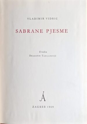 Vidrić: Sabrane pjesme