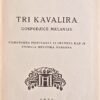 Krleža-Tri kavalira gospodjice Melanije