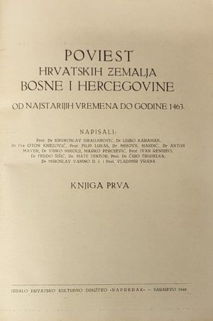 Poviest hrvatskih zemalja Bosne i Hercegovine