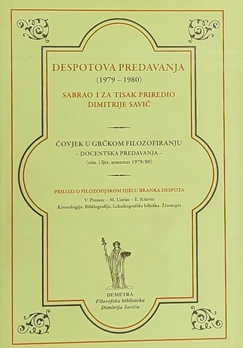 Despotova predavanja 1979-1980