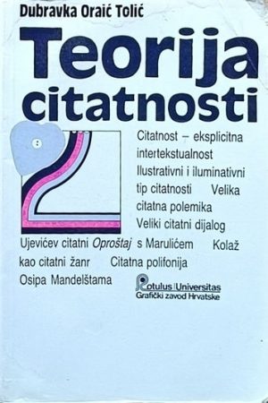 Oraić Tolić: Teorija citatnosti