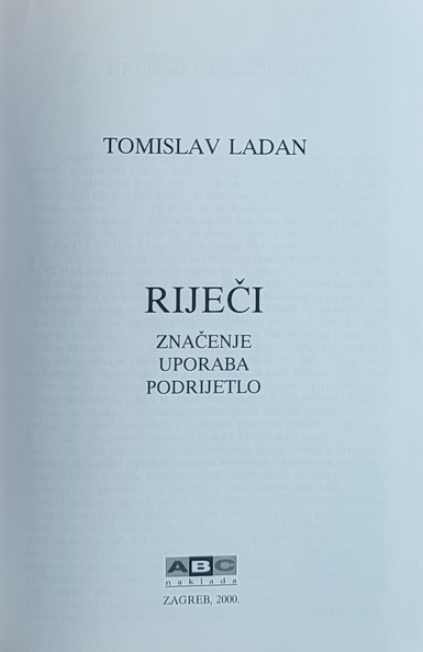 Ladan-Riječi