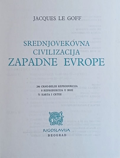 Le Goff: Srednjovekovna civilizacija Zapadne Evrope