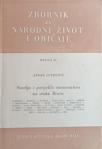 Naselja i porijeklo stanovništva na otoku Braču