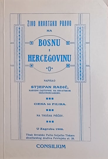 Radić-Živo pravo na Bosnu i Hercegovinu
