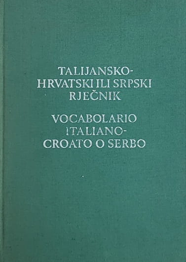Deanović, Jernej: Talijansko-hrvatski ili srpski rječnik